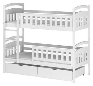 Dětská postel se šuplíky BIBI - 80x160, bílá