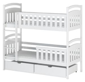 Patrová postel se šuplíky KARMEN - 80x180, bílá