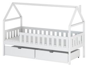 Dětská postel s úložným prostorem MARTINA - 80x180, bílá