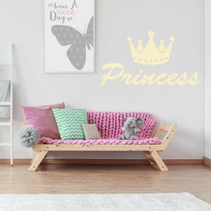 Živá Zeď Samolepka Princess Barva: černá