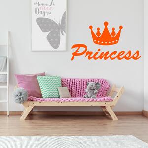 Živá Zeď Samolepka Princess Barva: černá