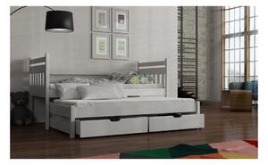 Dětská postel s přistýlkou DEBRA - 90x200, bílá