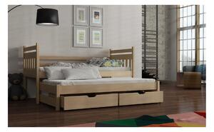 Dětská postel s přistýlkou DEBRA - 90x190, borovice