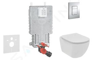 Grohe Set předstěnové instalace, klozetu a sedátka Ideal Standard Tesi, tlačítka Skate Cosmopolitan, chrom 38643SET-KE