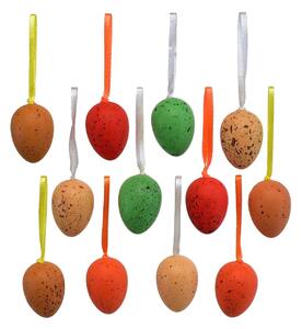 Velikonoční křepelčí vajíčka barevná 12 ks, 4 cm