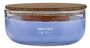 Vonná svíčka ve skle PROVENCE dřevěný knot 24 hodin sugarplum