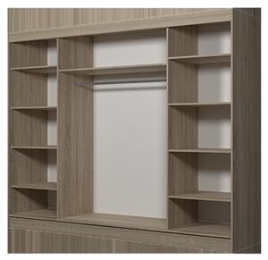Moderní šatní skříň Alivia II 250 cm, dub sonoma