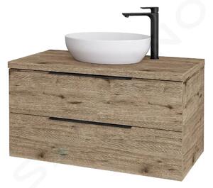 Kielle Skříňka včetně desky pod umyvadlo 100x54x50 cm, s výřezem, herkules 50024103
