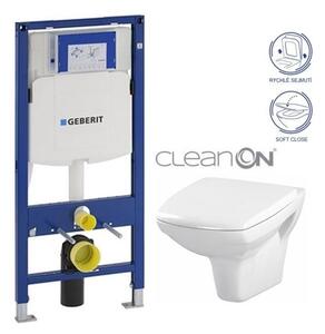 GEBERIT Duofix bez tlačítka + WC CERSANIT CLEANON CARINA + SEDÁTKO 111.300.00.5 CA2