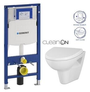 GEBERIT Duofix bez tlačítka + WC CERSANIT CLEANON PARVA + SEDÁTKO 111.300.00.5 PA1