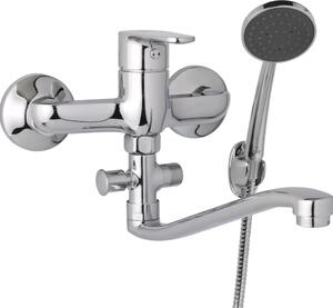 JB Sanitary Nástěnná umyvadlová a sprchová baterie TIRA, rozteč 150 mm s příslušenstvím, S ramínko 250 mm D10 36 21