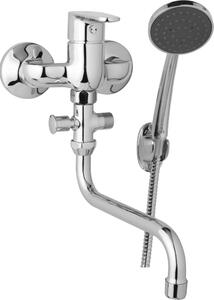 JB Sanitary Nástěnná umyvadlová a sprchová baterie TIRA, rozteč 100 mm s příslušenstvím, trubkové ramínko 200 mm D10 31 31