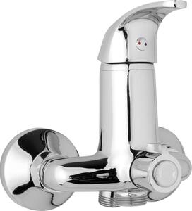 JB Sanitary Nástěnná umyvadlová a sprchová baterie SLIM, 100 mm, otočný přepínač v těle, bez ramínka A00 34 00