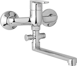 JB Sanitary Nástěnná umyvadlová a sprchová baterie TIRA, rozteč 150 mm, bez příslušenství, ramínko 300 mm D10 36 10