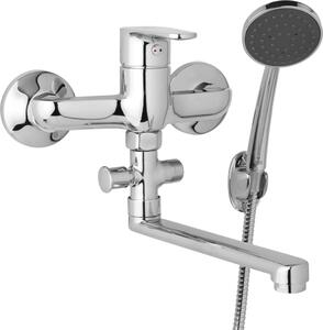 JB Sanitary Nástěnná umyvadlová a sprchová baterie TIRA, rozteč 150 mm s příslušenstvím, ramínko 200 mm D10 36 01