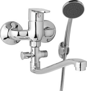 JB Sanitary Nástěnná umyvadlová a sprchová baterie TIRA, rozteč 100 mm s příslušenstvím, S ramínko 300 mm D10 31 41