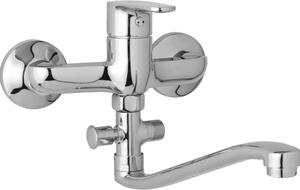 JB Sanitary Nástěnná umyvadlová a sprchová baterie TIRA, rozteč 150 mm, bez příslušenství, S ramínko 300 mm D10 36 40