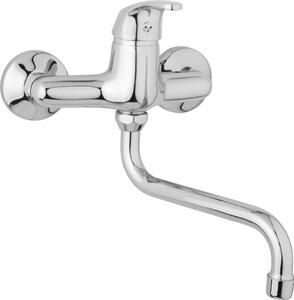 JB Sanitary Nástěnná dřezová a umyvadlová baterie SLIM, rozteč 150 mm, trubkové ramínko 200 mm A10 35 30