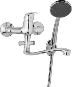 JB Sanitary Nástěnná umyvadlová a sprchová baterie SLIM, rozteč 150 mm, s příslušenstvím, S ramínko 300 mm A10 36 41