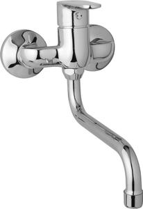 JB Sanitary Nástěnná dřezová a umyvadlová baterie TIRA, rozteč 100 mm, trubkové ramínko 200 mm D10 30 30