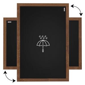 Allboards tabule černá křídová v dřevěném rámu 100x80cm - voděodolná,TB108WR