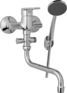 JB Sanitary Nástěnná umyvadlová a sprchová baterie FINERY, rozteč 100 mm, s příslušenstvím, trubkové ramínko 200 mm F10 31 31