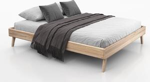 Dřevěná buková postel bez čela 140x200 Beskyd 04 Přírodní Buk