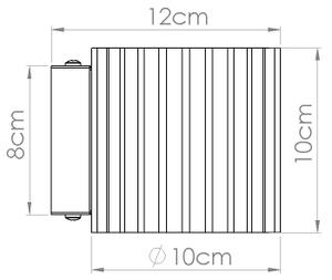 Sollux SL.1811 - Nástěnné svítidlo AURA 1xG9/10W/230V modrá