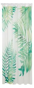 Sealskin Leaves sprchový závěs 200x180 cm bílá-zelená 800144