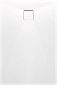 Deante Correo, obdélníková granitová sprchová vanička 100x80x3, 5 cm, bílá matná, DEA-KQR_A46B