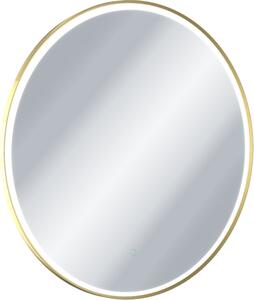Excellent Corido zrcadlo 80x80 cm kulatý s osvětlením zlatá DOEX.CO080.GL