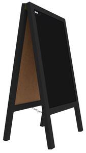 Allboards, reklamní áčko s křídovou tabulí 100x60 cm- černé,PK75BK