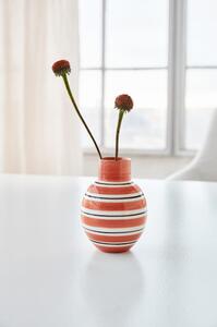 Růžovo-bílá keramická váza Kähler Design Nuovo, výška 14,5 cm