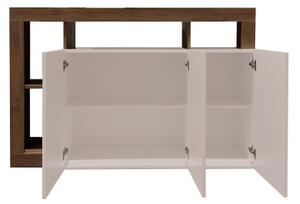 Komoda LENOR 146x93x42 cm kašmír/dub