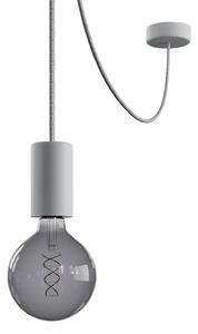 Creative cables EIVA elegant závěsná lampa IP65 do exteriéru s kabelem, decentralizerem, silikonovým baldachýnem a objímkou, voděodolná Barva: Bílá