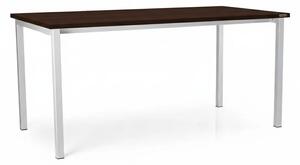 Univerzální stůl s kovovou podnoží 160 x 80 cm, wenge