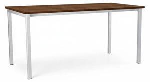 Univerzální stůl s kovovou podnoží 160 x 80 cm, dub silverjack