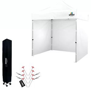 BRIMO Nůžkový párty stan SUPER 2x2 m 3 stěny bílý