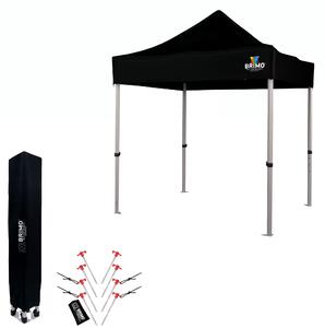 BRIMO Nůžkový párty stan EXCLUSIVE ALU 2x2 m bez stěn černý