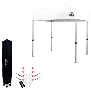 BRIMO Nůžkový párty stan EXCLUSIVE ALU 2x2 m bez stěn bílý
