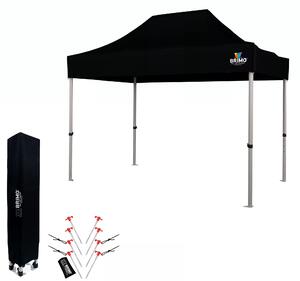 BRIMO Nůžkový párty stan EXCLUSIVE ALU 2x3 m bez stěn černý