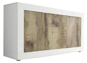 Komoda NERILA 160x86x43 cm bílá/javor