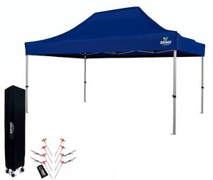 BRIMO Nůžkový párty stan EXCLUSIVE ALU 3x4,5 m bez stěn modrý
