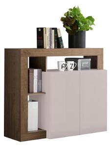 Komoda LENOR 108x93x42 cm kašmír/dub