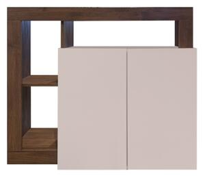 Komoda LENOR 108x93x42 cm kašmír/dub