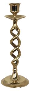 Kovový svícen Ewa Twisted Brass