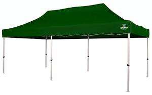 BRIMO Nůžkový párty stan EXCLUSIVE ALU 3x6 m bez stěn zelený