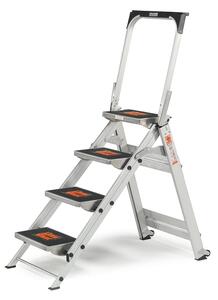 AJ Produkty Skládací schůdky GRADUAL, 4 příčky, výška 920 mm