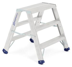 AJ Produkty Skládací schůdky CREST, 3 příčky, výška 715 mm