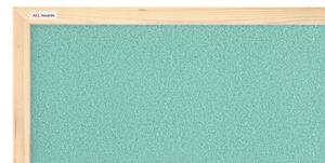 Allboards, korková tabule v dřevěném rámu 60x40 cm- MINT,TKMINT64D
